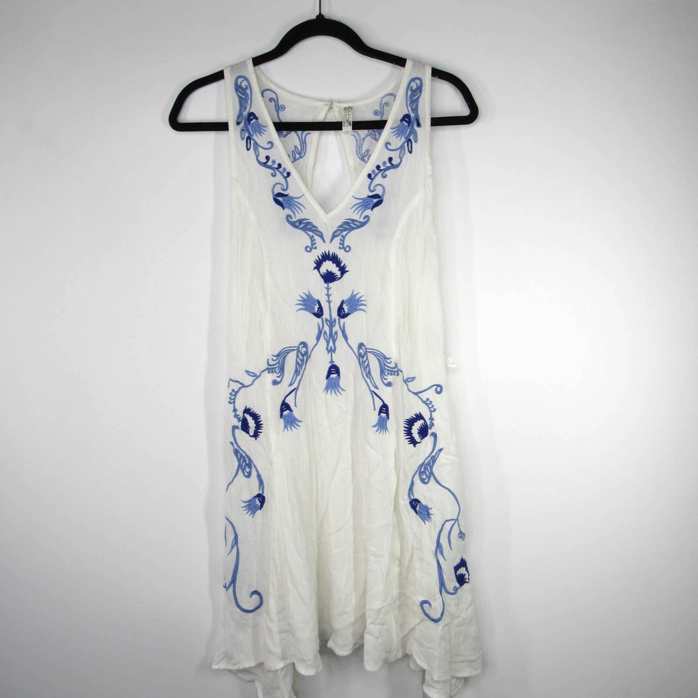 Free People Adelaide Festival Slip Dress White S - Picture 3 of 7